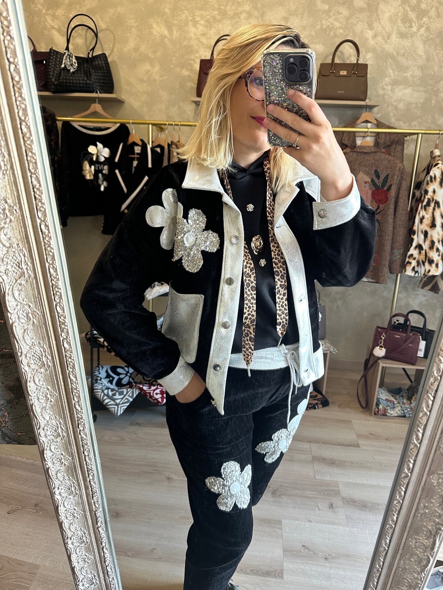 Veste VELOURS noire