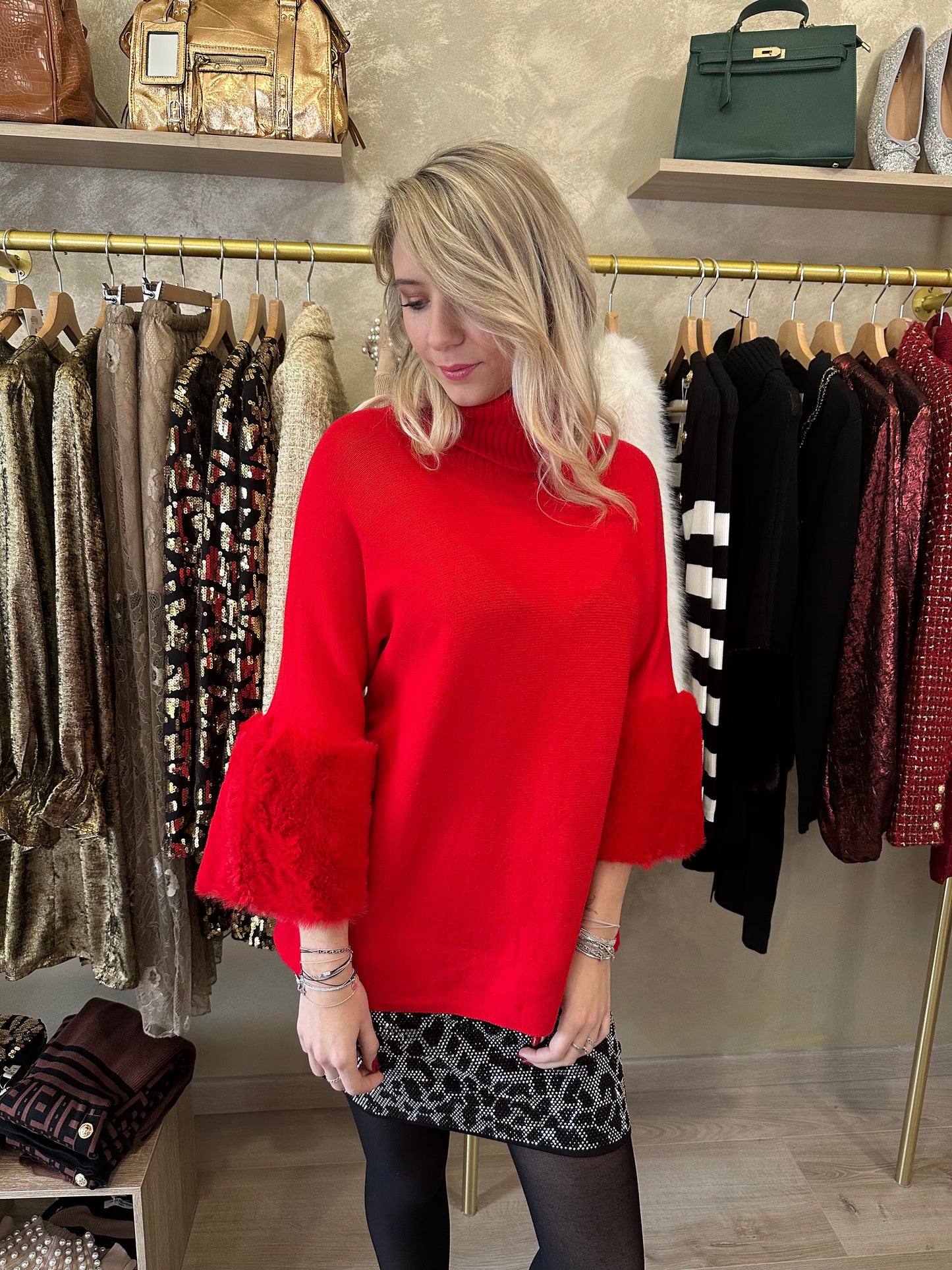 Pull MEGÈVE rouge
