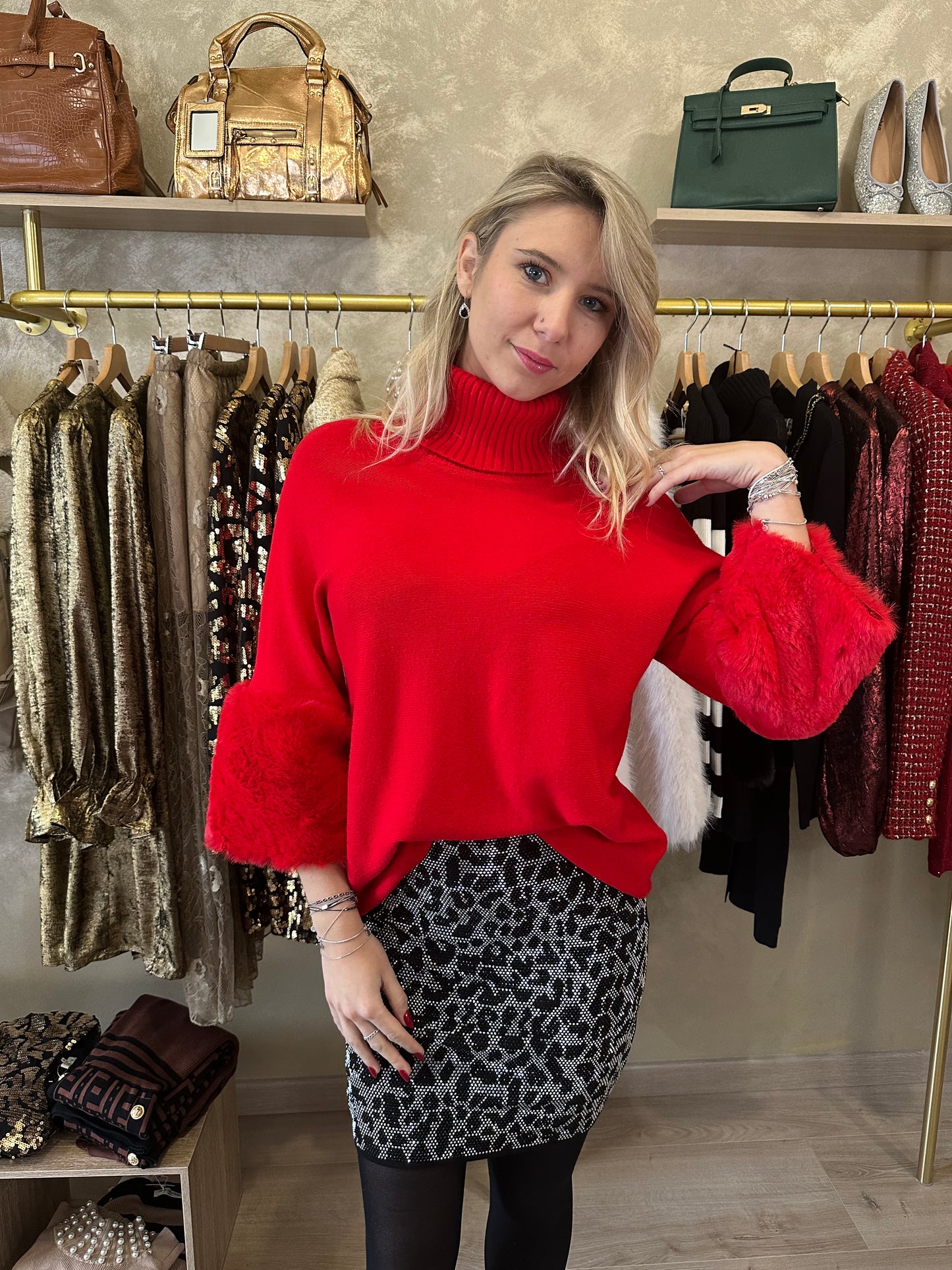 Pull MEGÈVE rouge