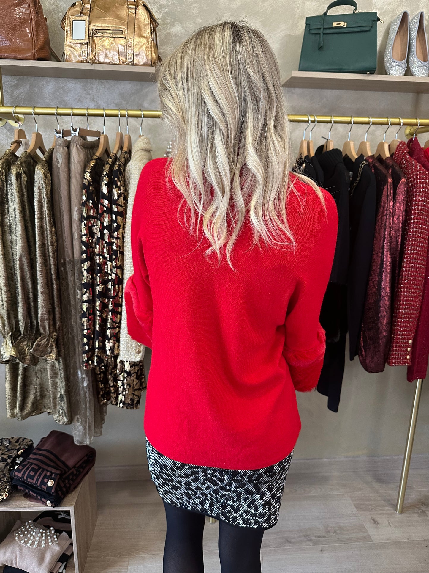 Pull MEGÈVE rouge