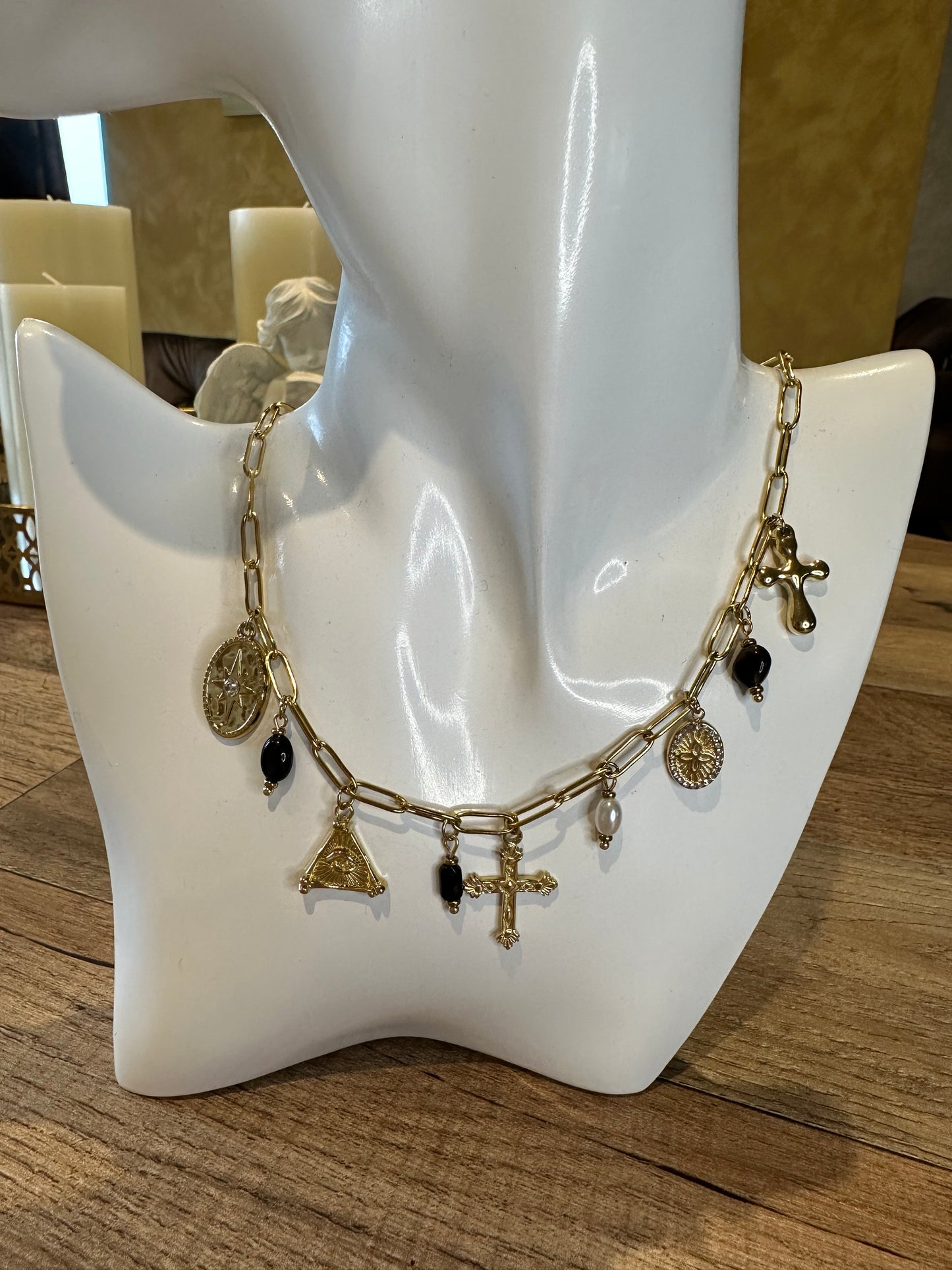 Collier CROIX charms