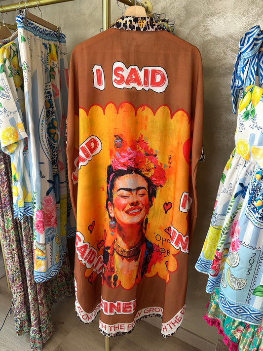 Robe chemise FRIDA 🐆 (en lin)