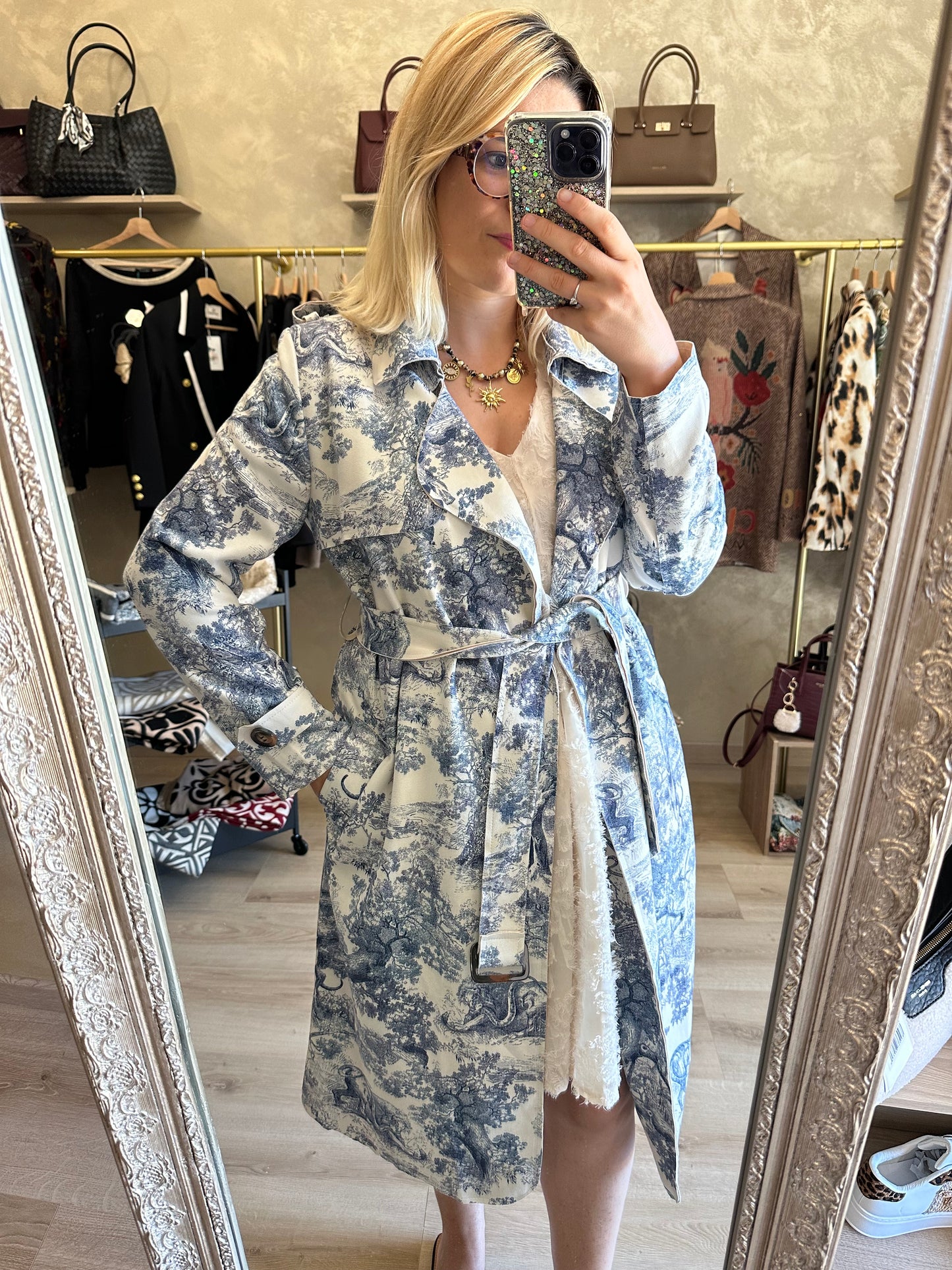 Trench TUILERIES Toile de Jouy
