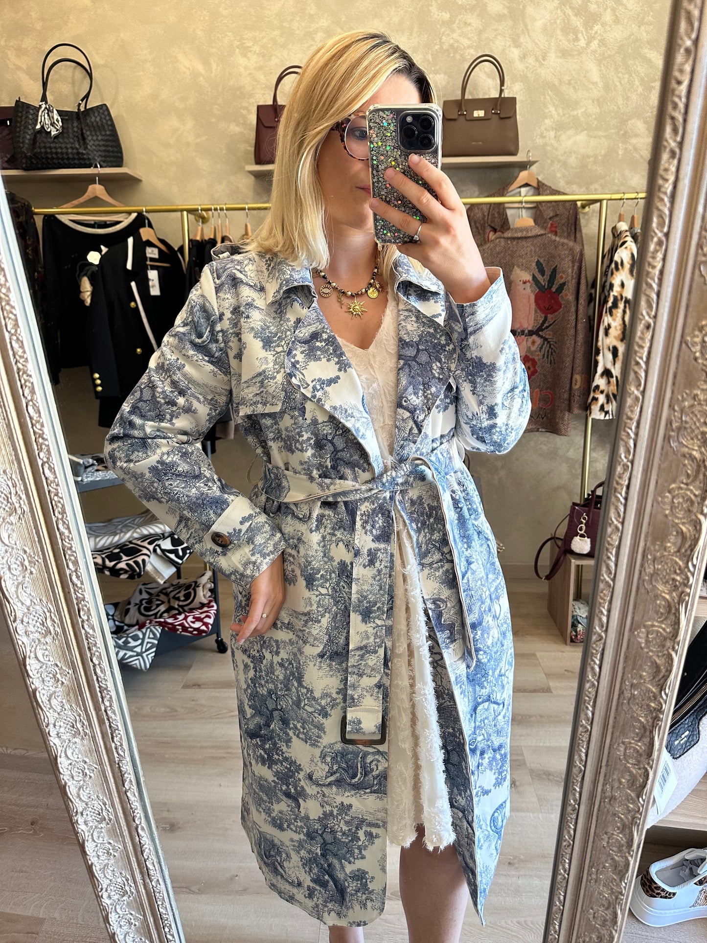 Trench TUILERIES Toile de Jouy