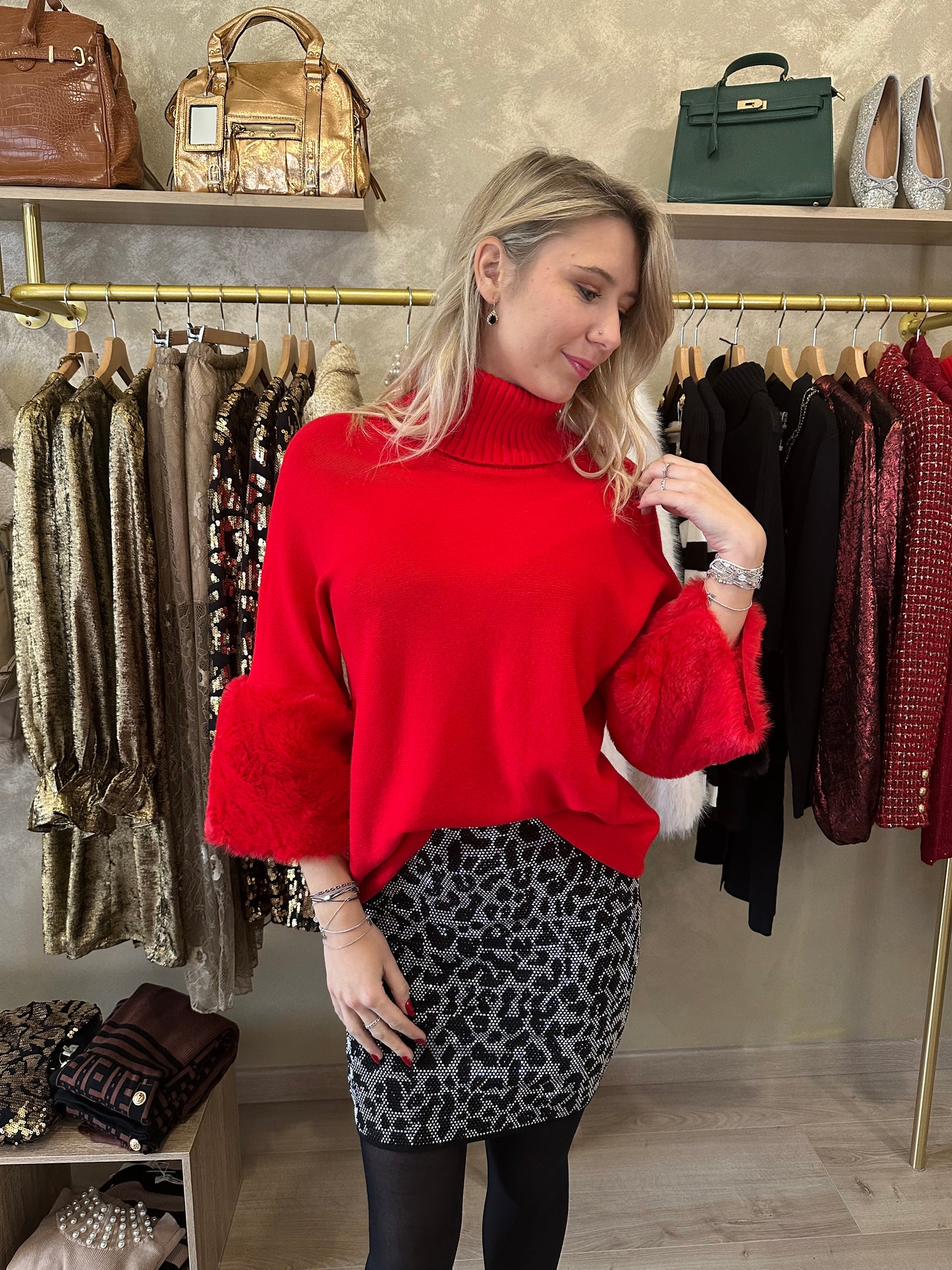 Pull MEGÈVE rouge