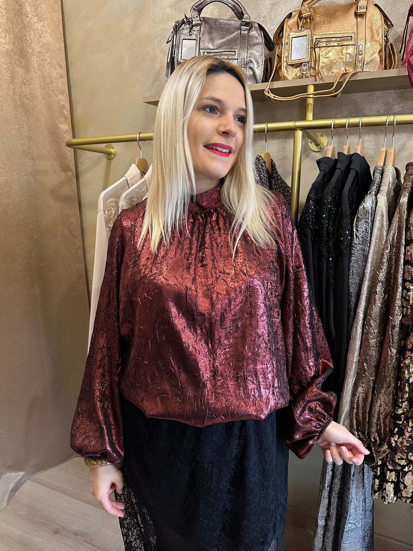 Blouse LICES bordeaux
