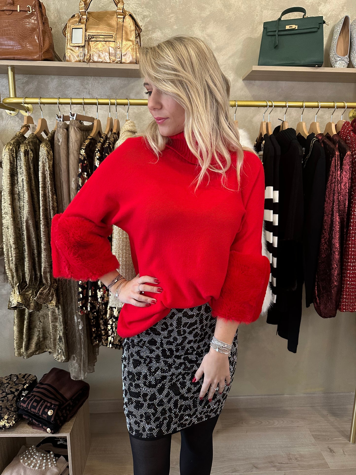 Pull MEGÈVE rouge
