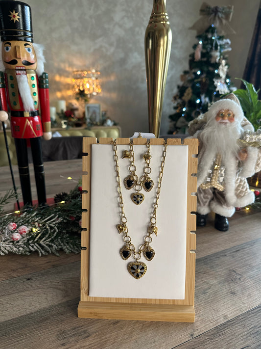 Collier et/ou bracelet CŒUR 🖤🩶