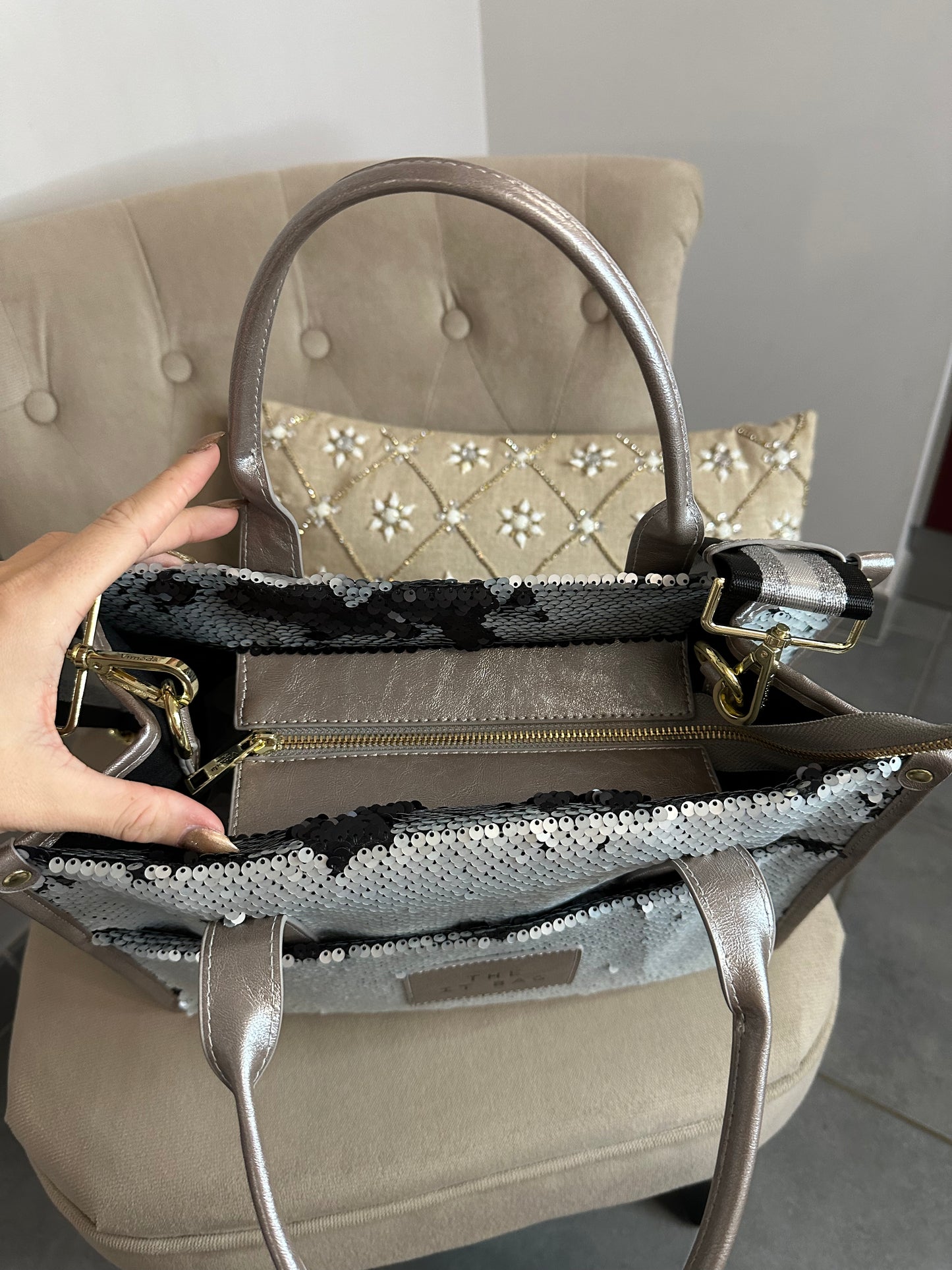 Sac THE IT BAG argent