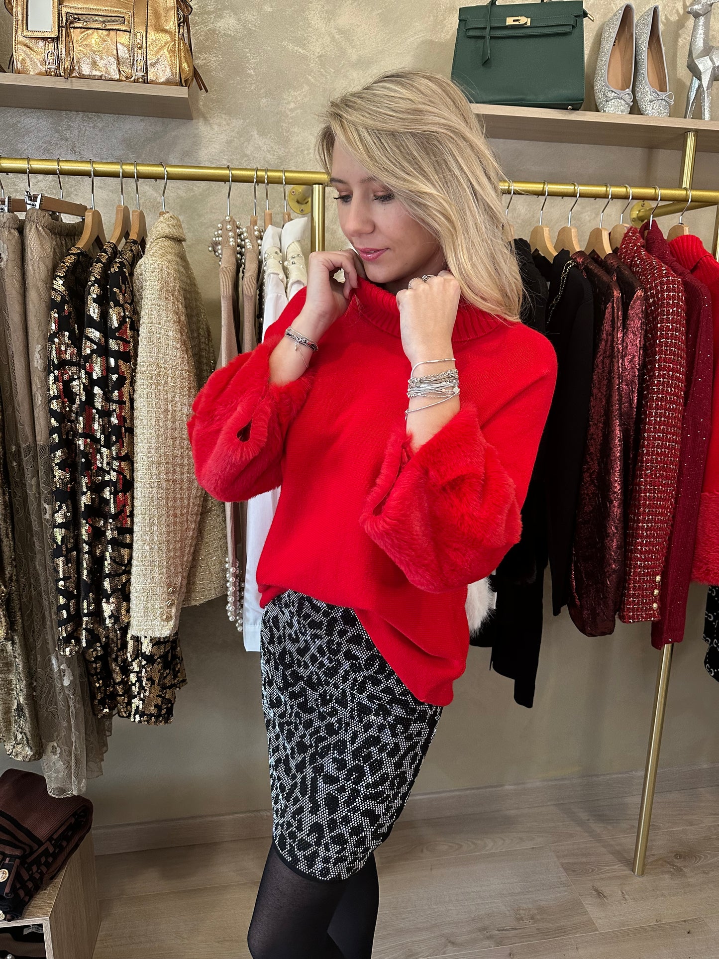 Pull MEGÈVE rouge