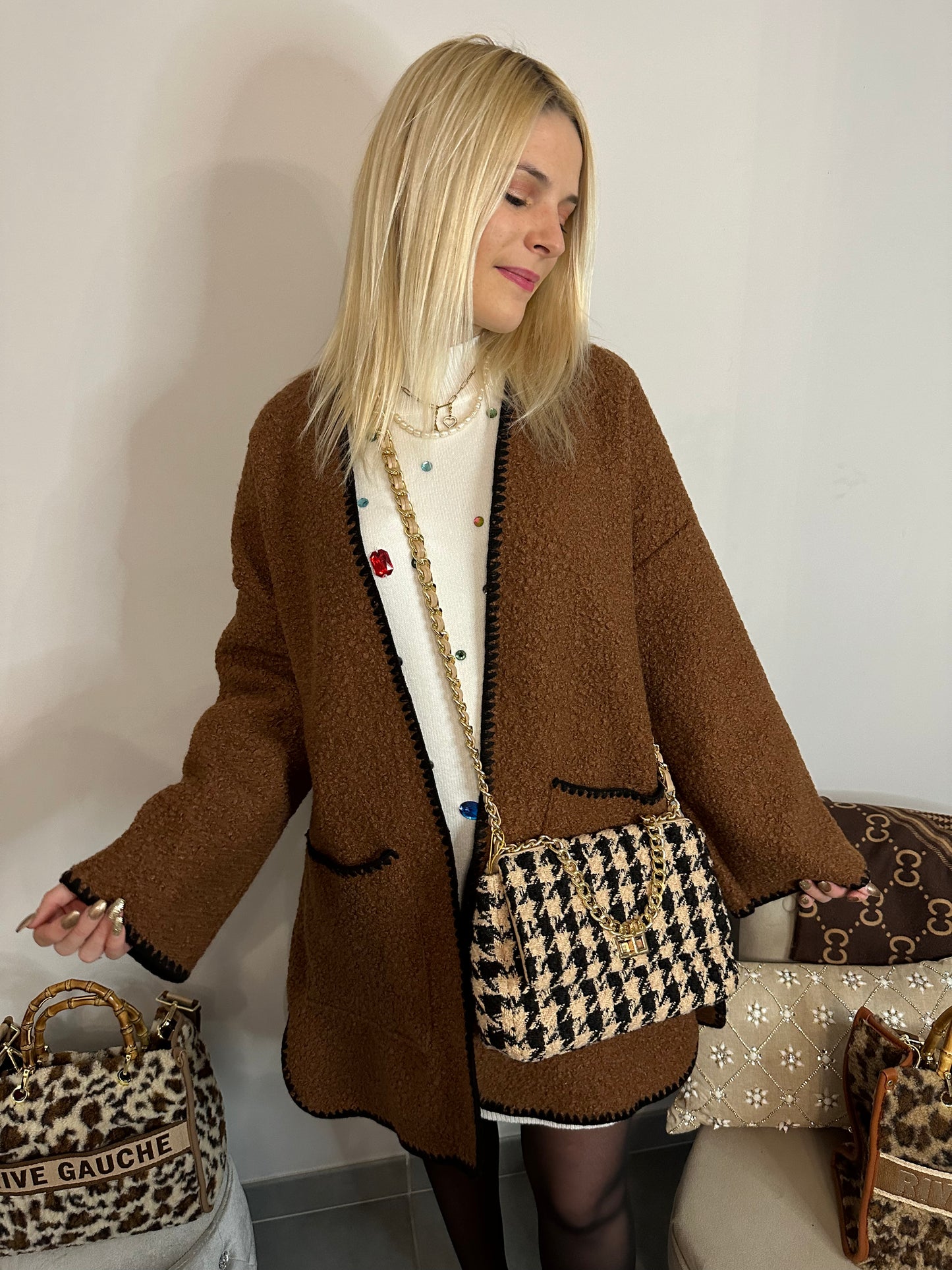 Veste ALMA marron