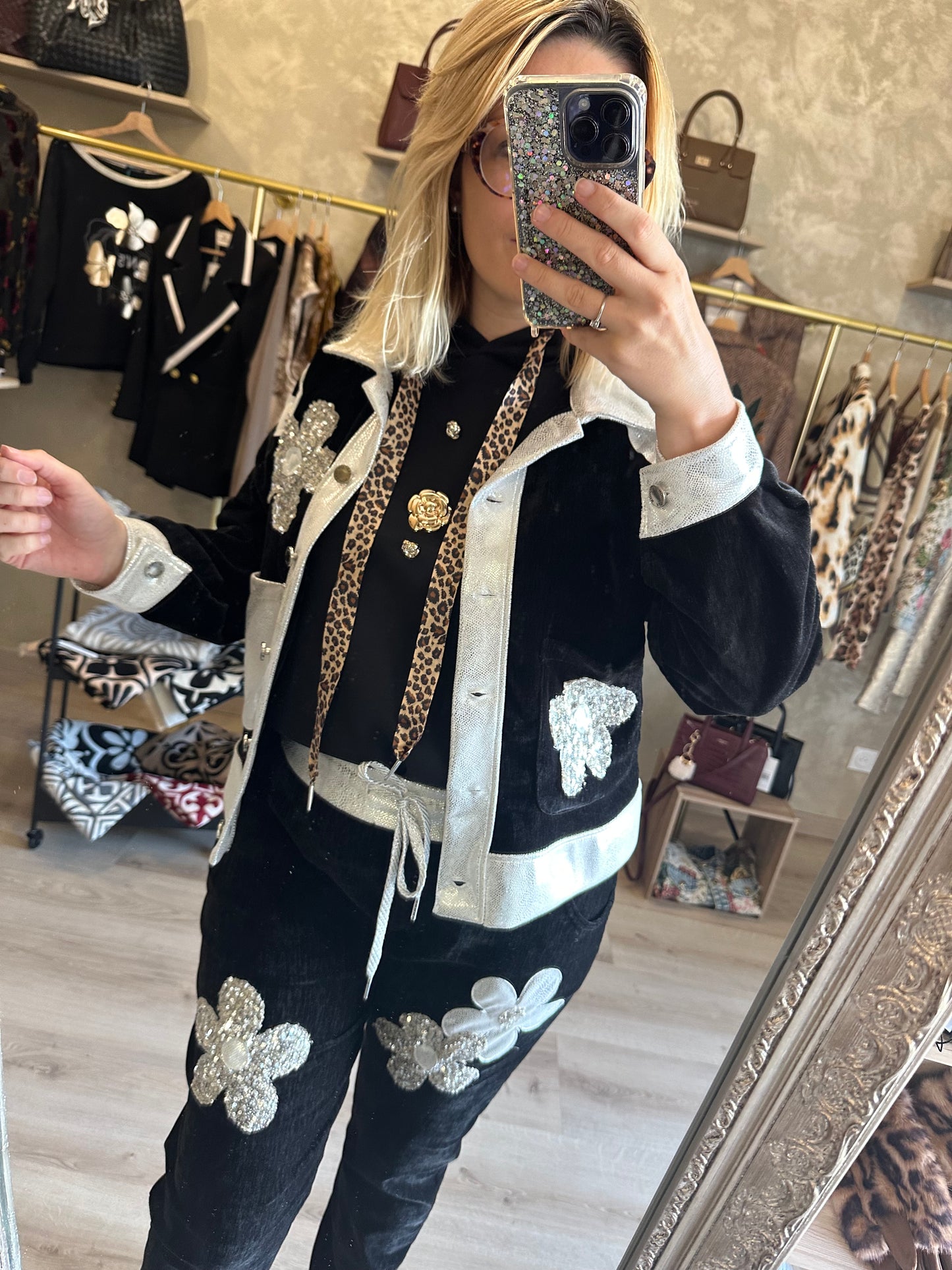 Veste VELOURS noire
