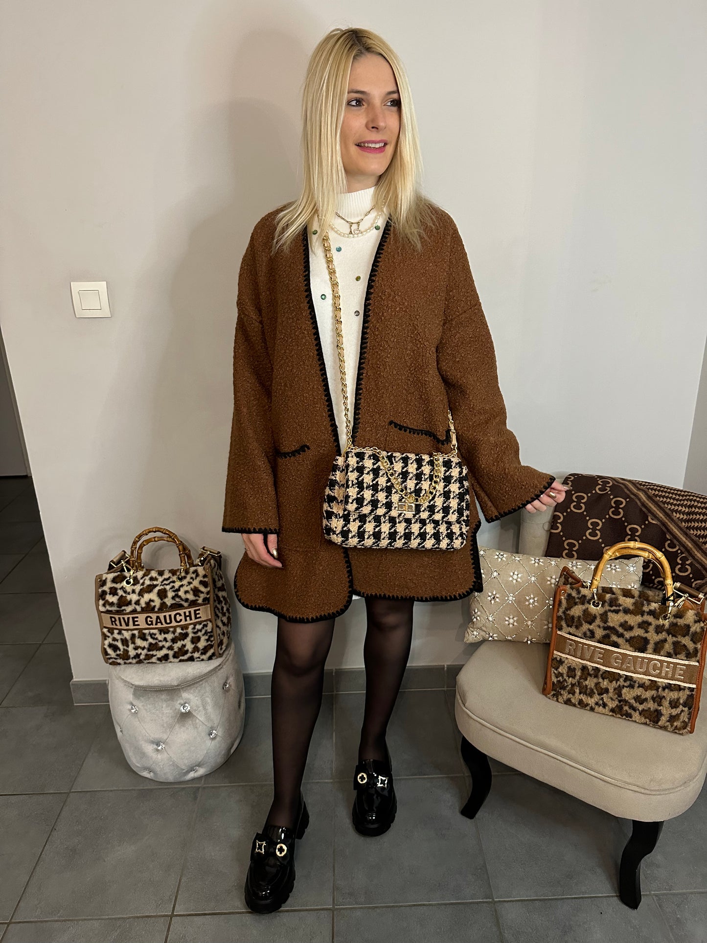 Veste ALMA marron
