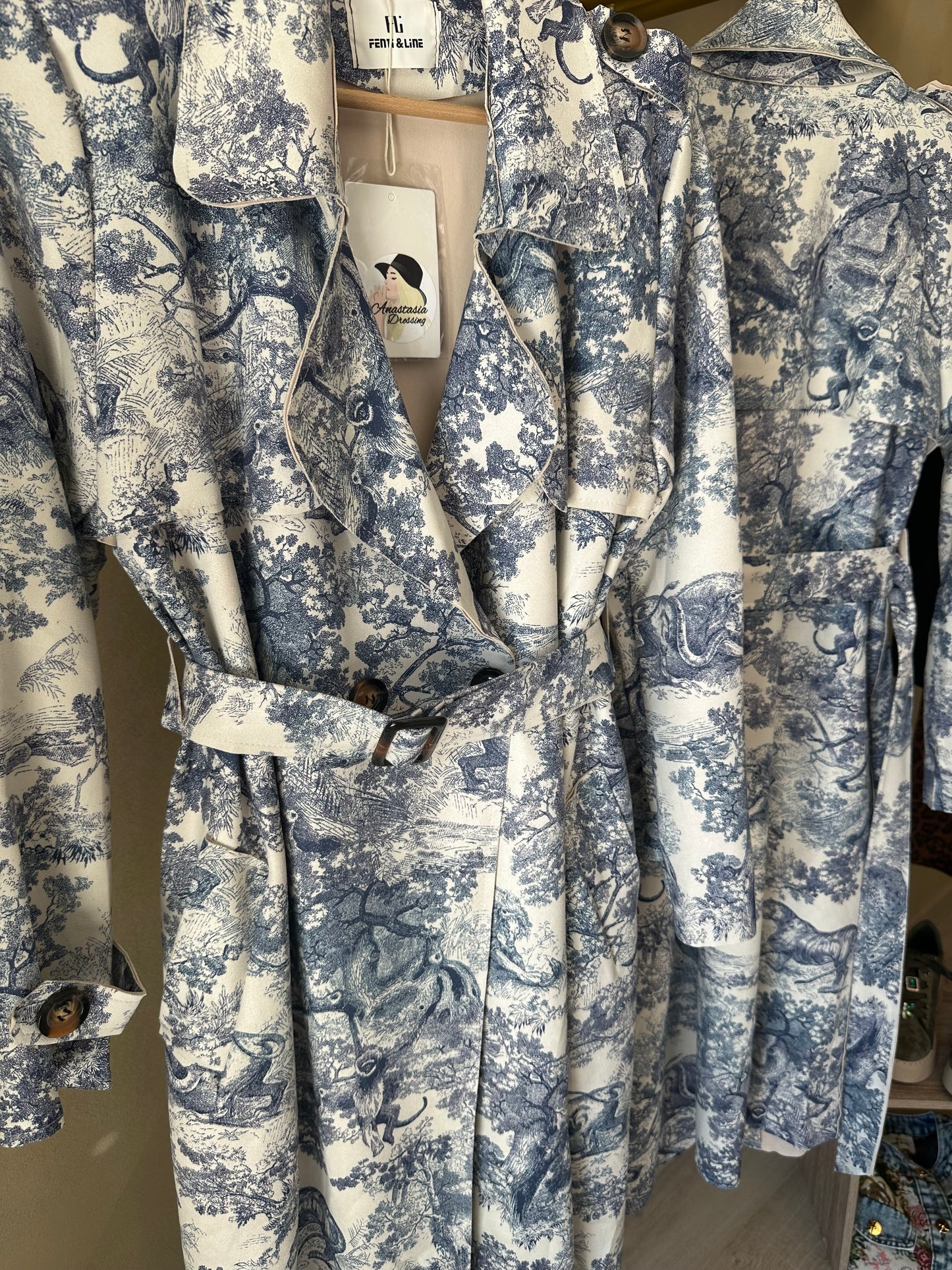 Trench TUILERIES Toile de Jouy
