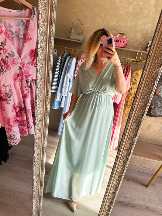 Robe MENTON vert pastel 💚
