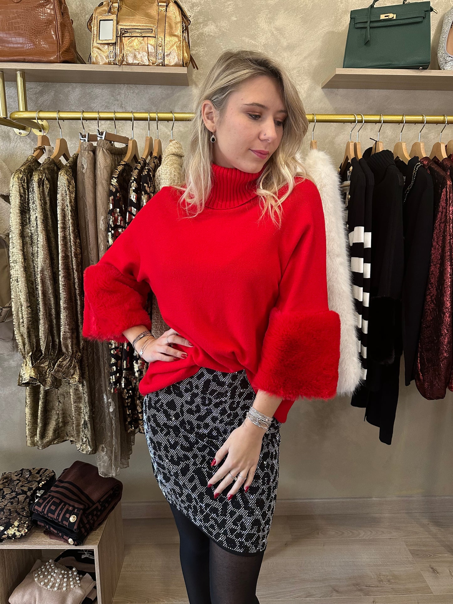 Pull MEGÈVE rouge