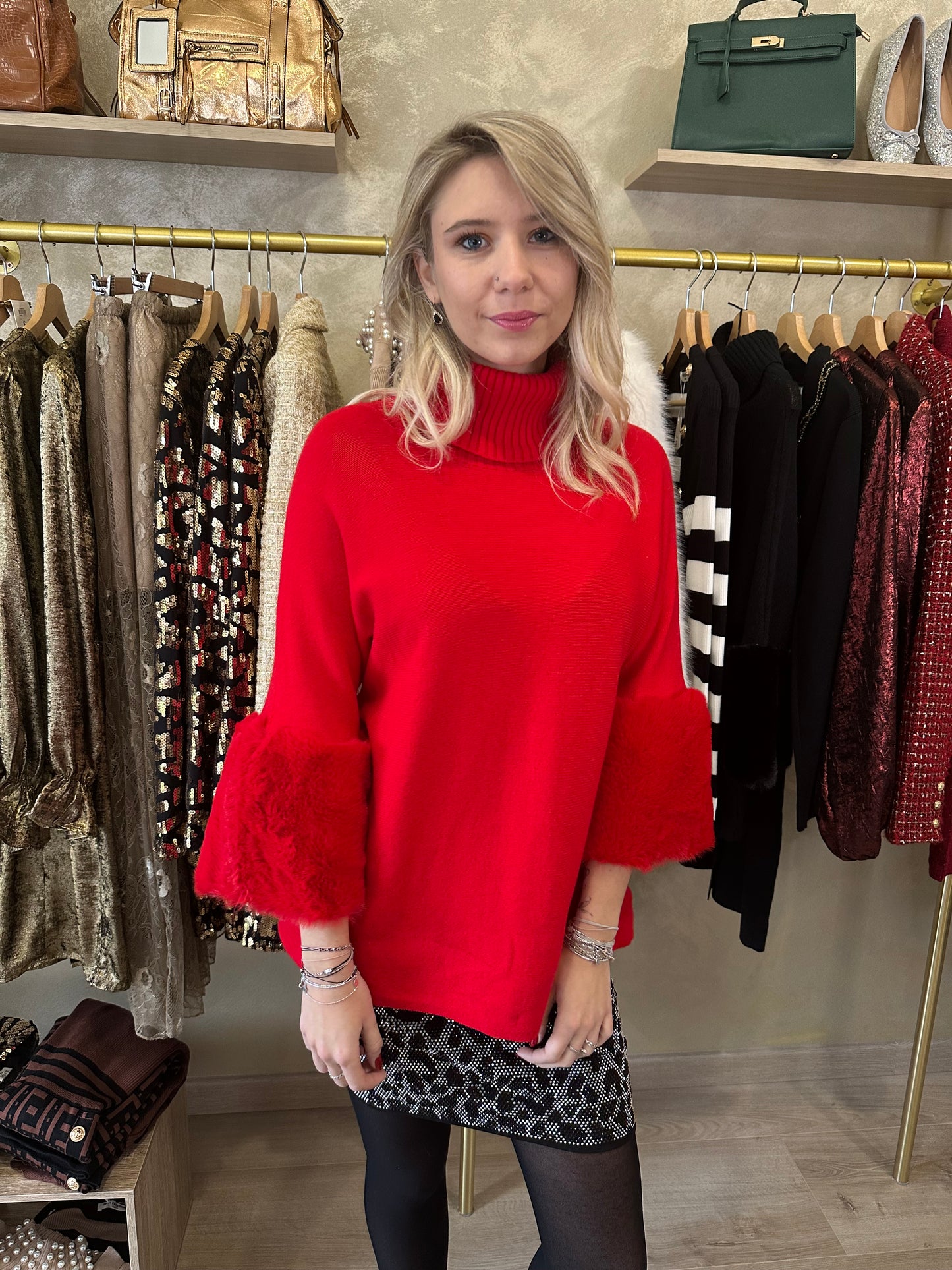 Pull MEGÈVE rouge