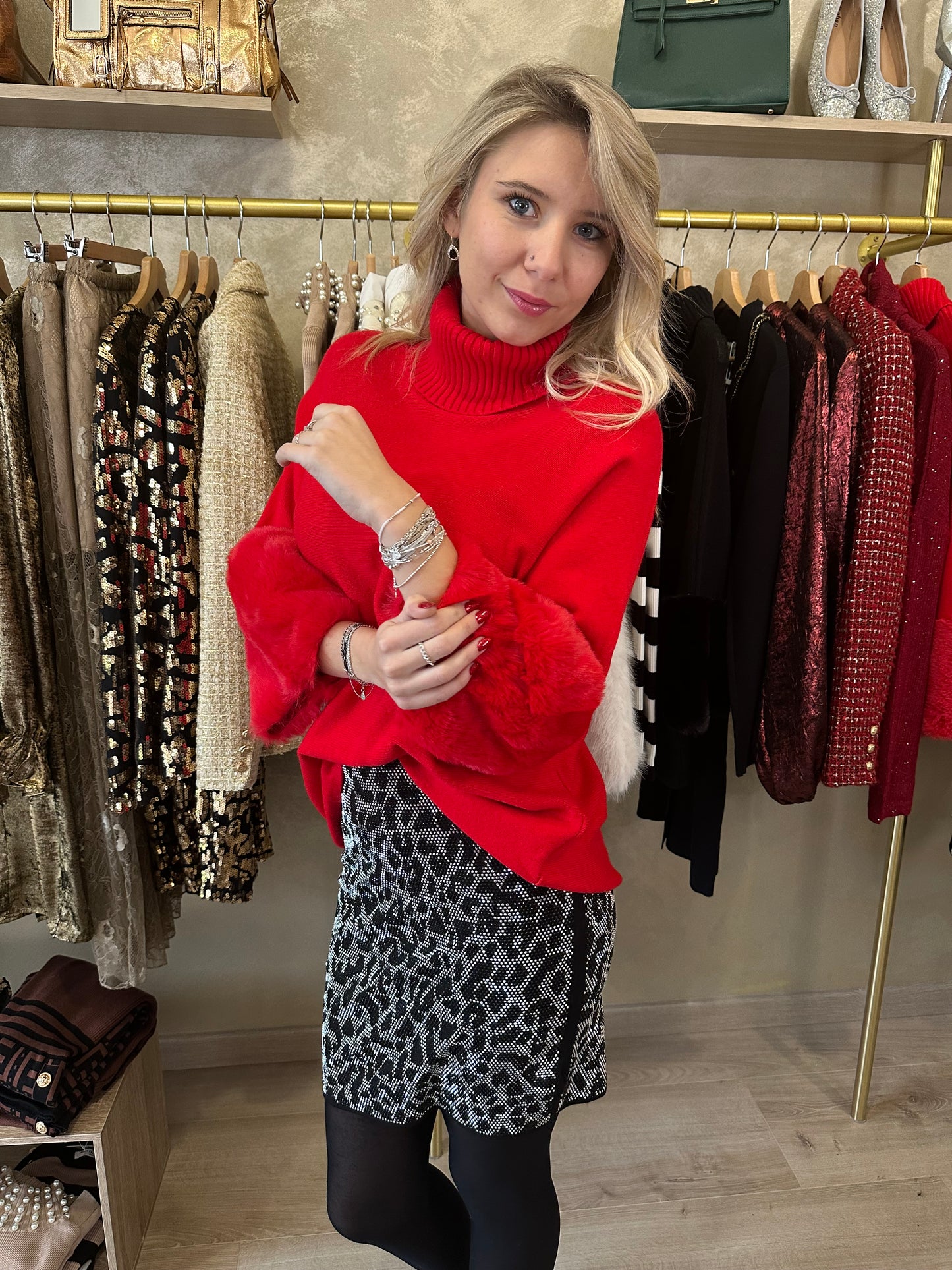 Pull MEGÈVE rouge