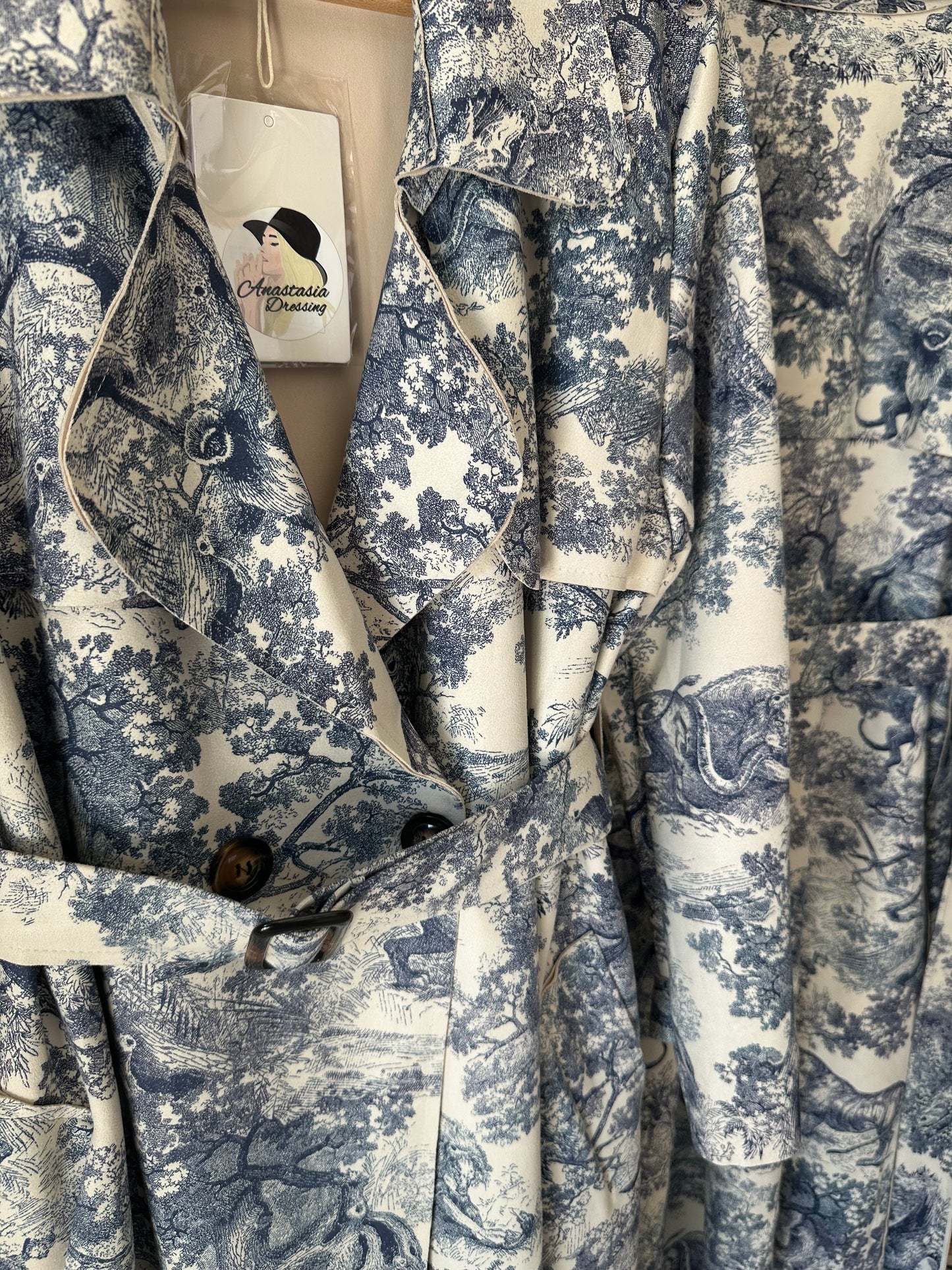 Trench TUILERIES Toile de Jouy