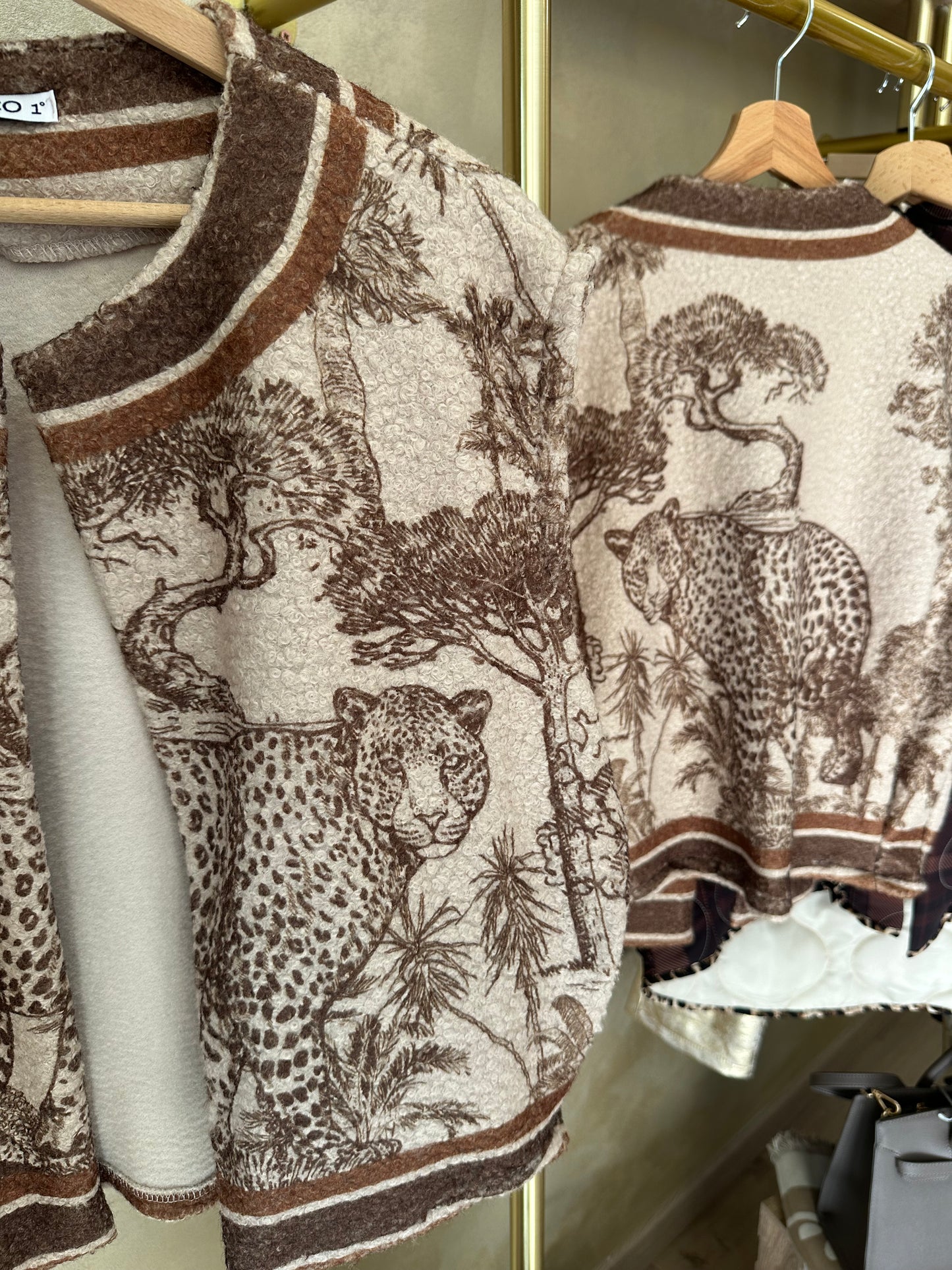 Veste sans manches TUILERIES Toile de Jouy camel