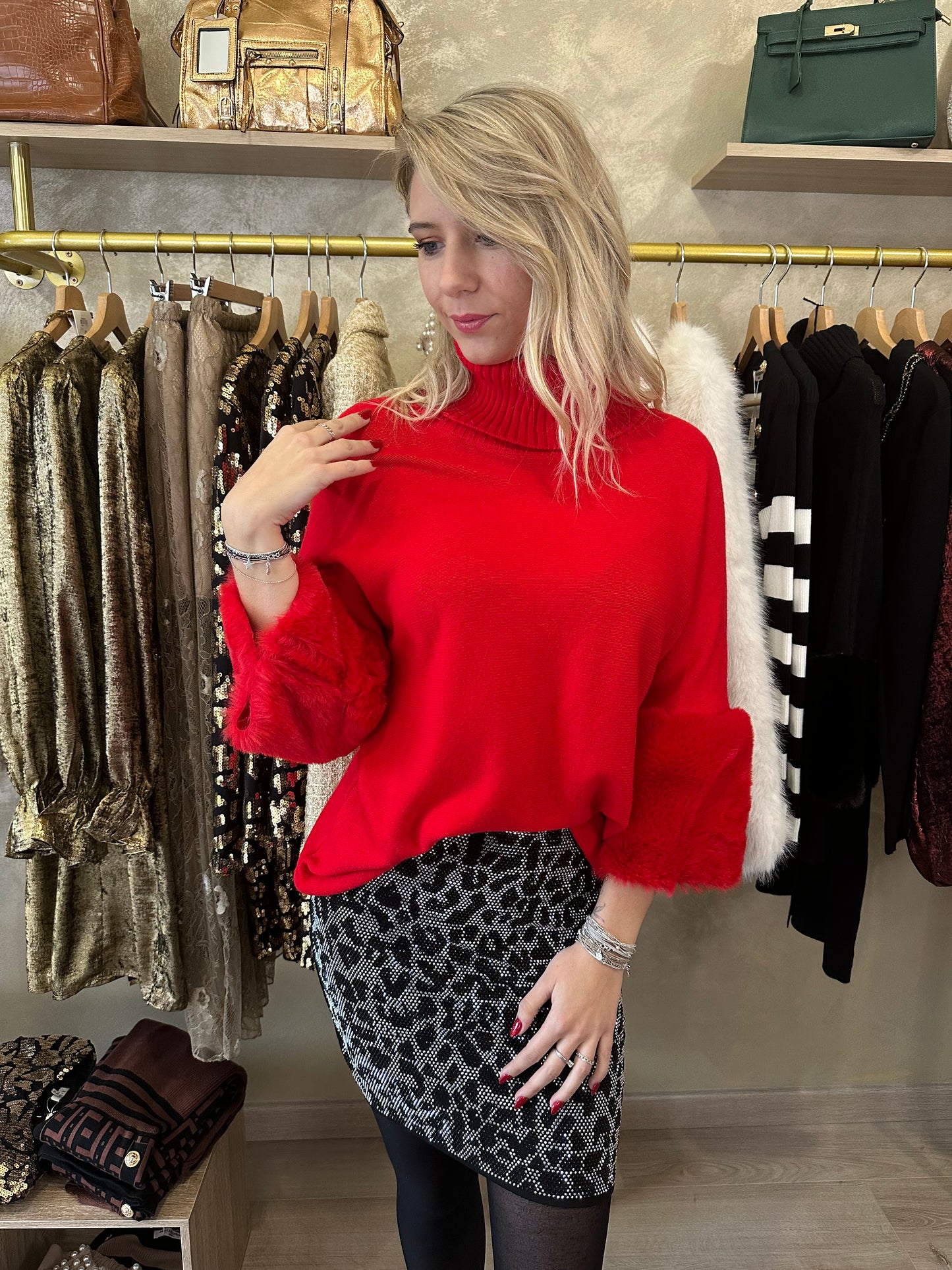 Pull MEGÈVE rouge
