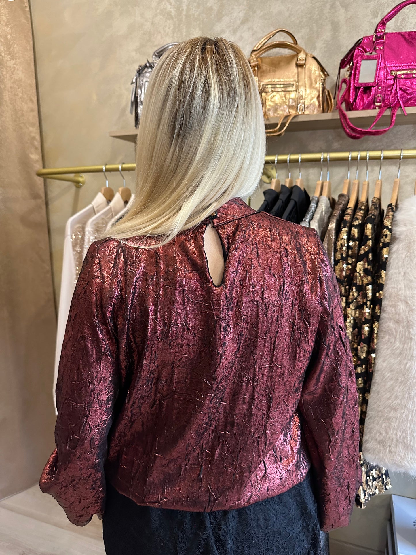 Blouse LICES bordeaux