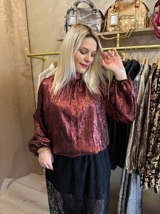 Blouse LICES bordeaux