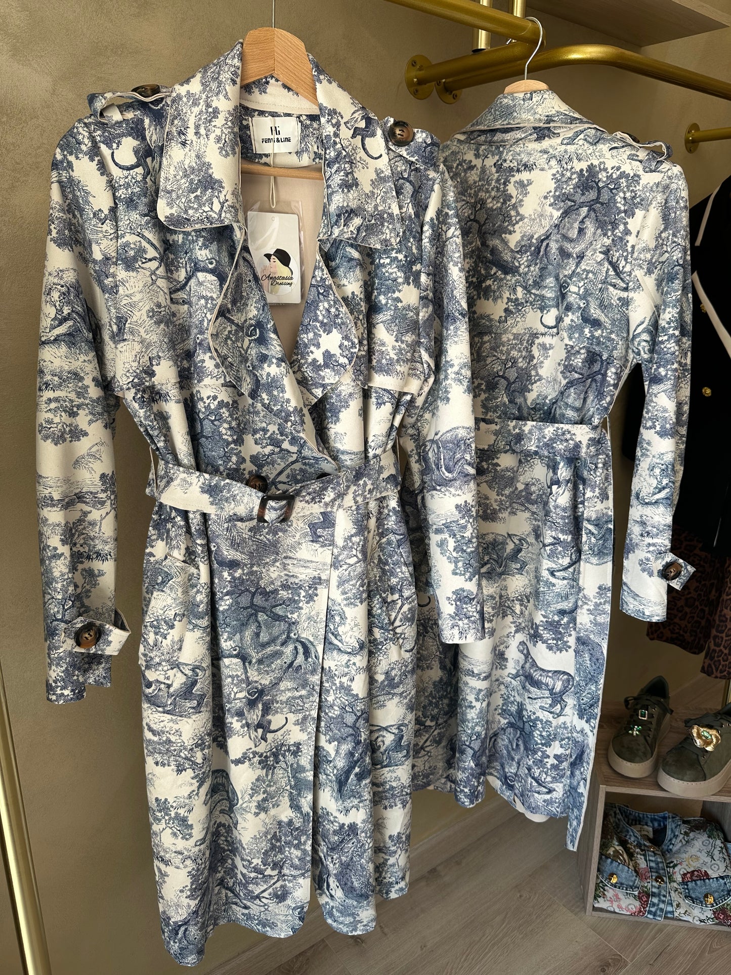 Trench TUILERIES Toile de Jouy