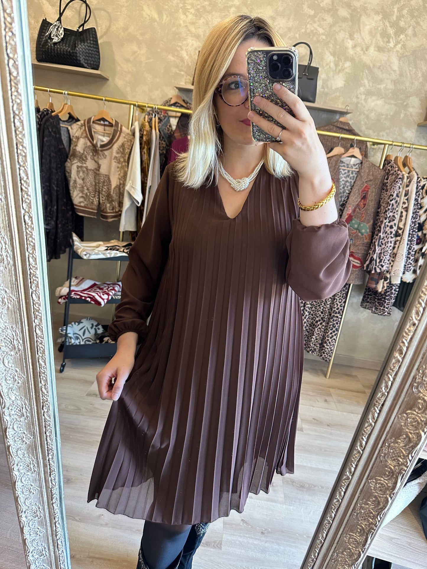 Robe CONSTANCE chocolat