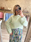 Pull BIJOUX vert pastel