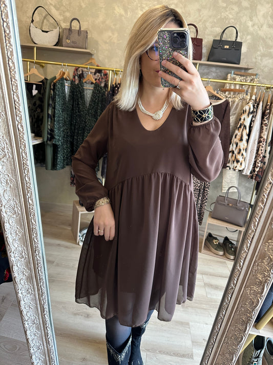 Robe CANNES chocolat