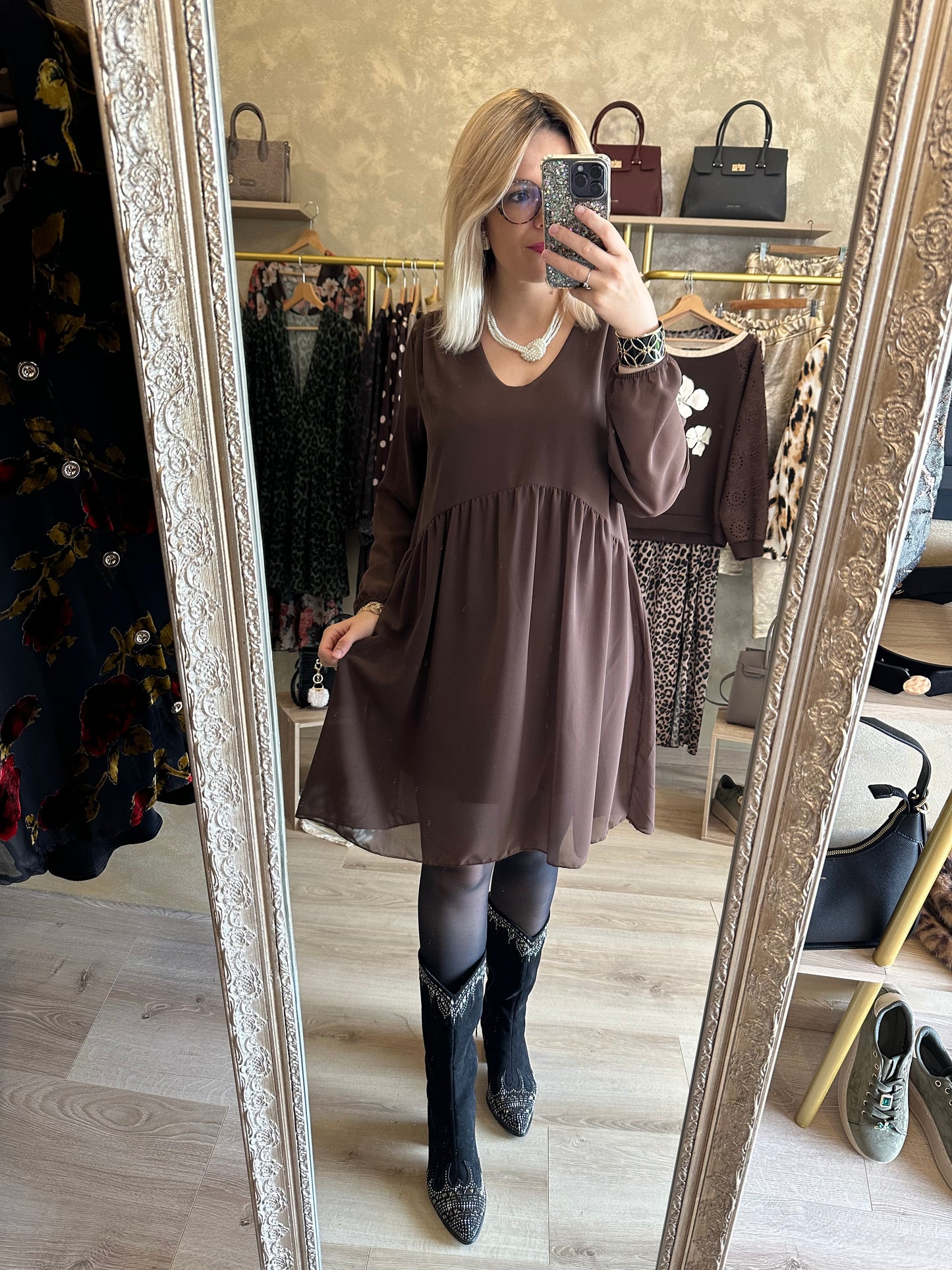 Robe CANNES chocolat
