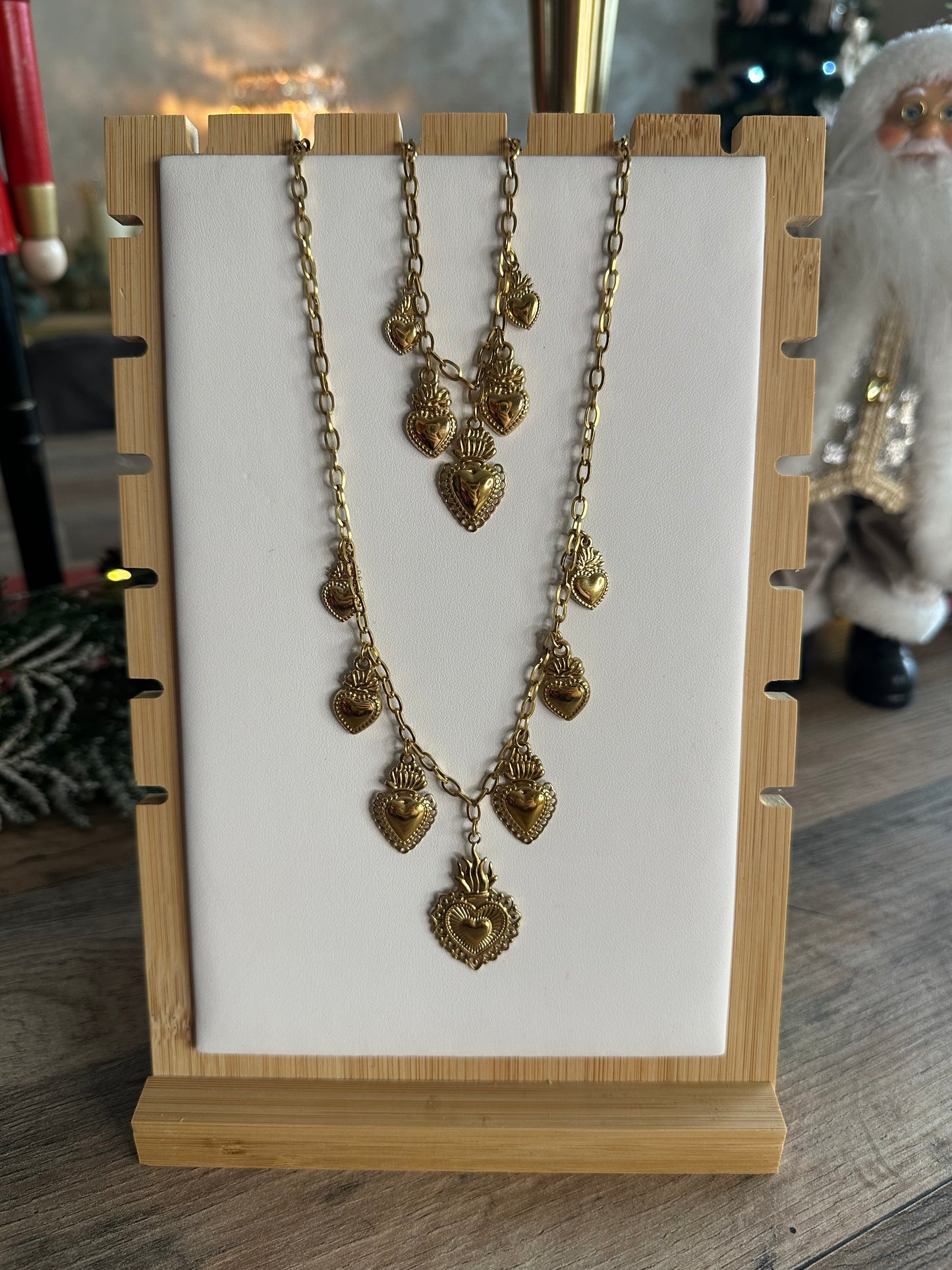 Collier et/ou bracelet CŒUR doré 💛