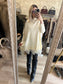 Robe pull DENTELLE crème