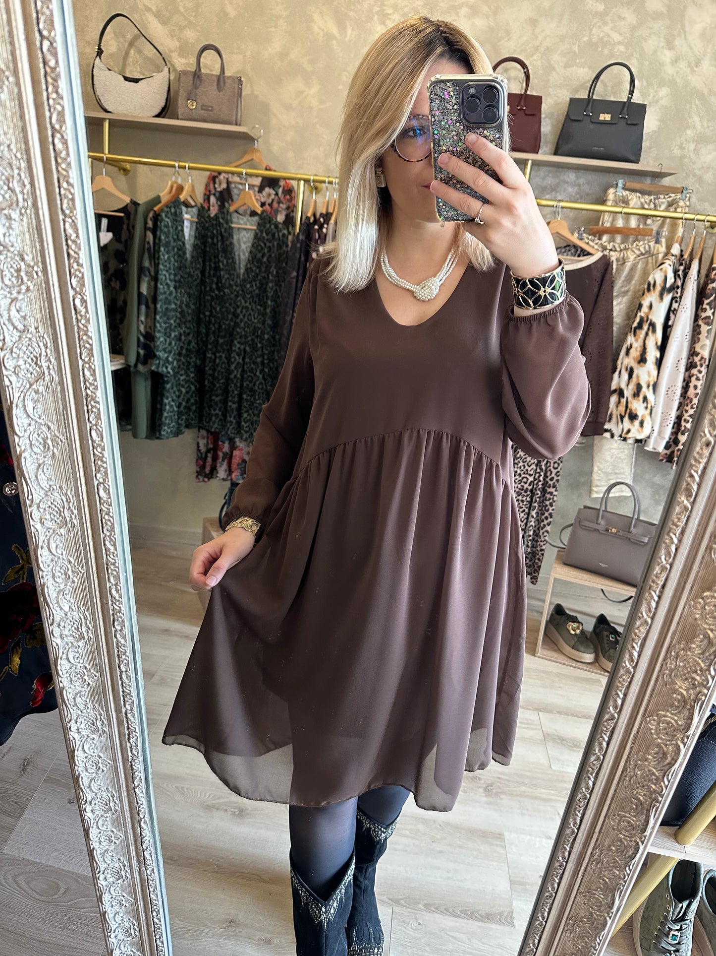 Robe CANNES chocolat