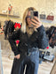 Gilet SEQUINS noir