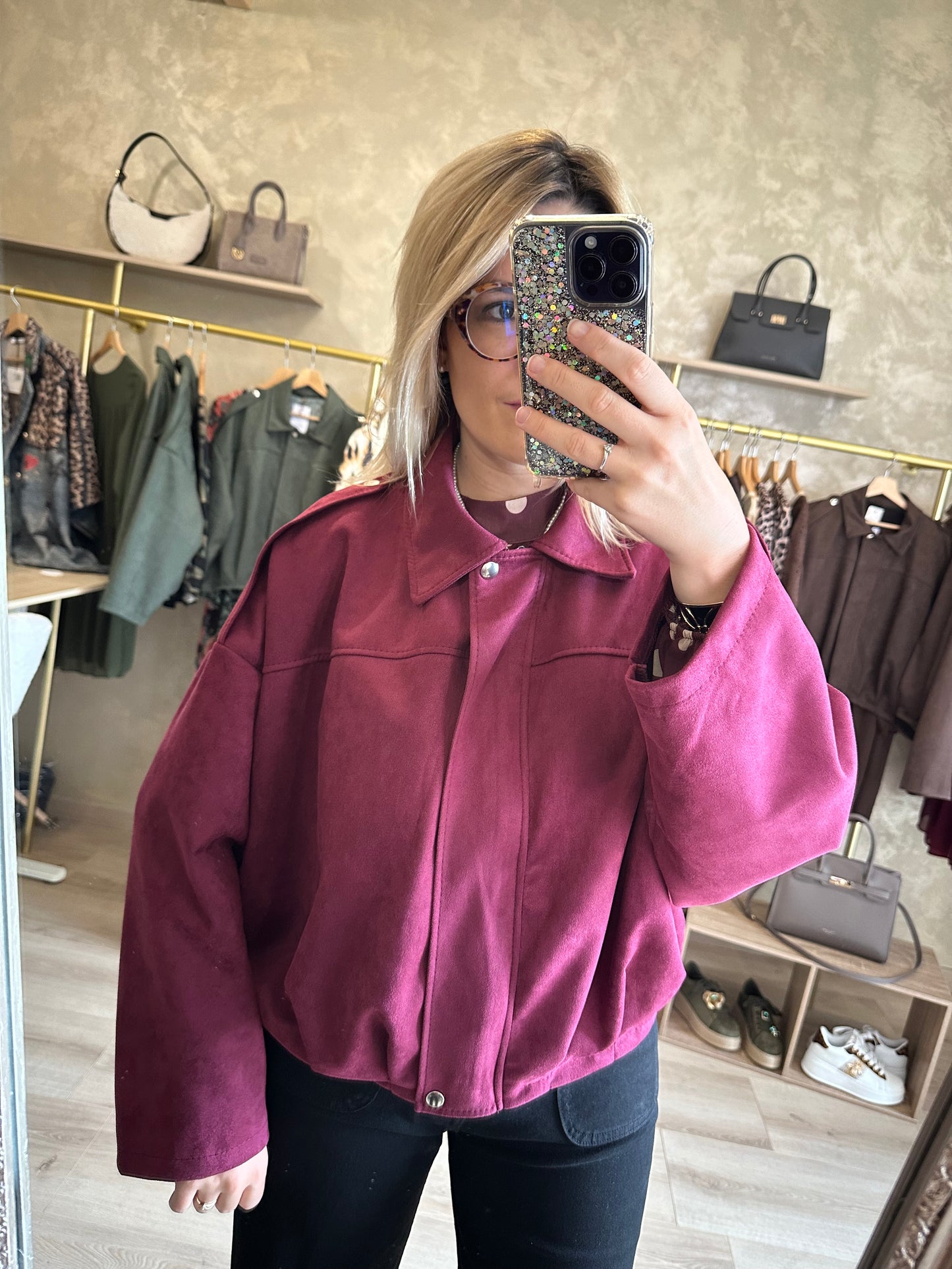 Blouson NEW-YORK bordeaux