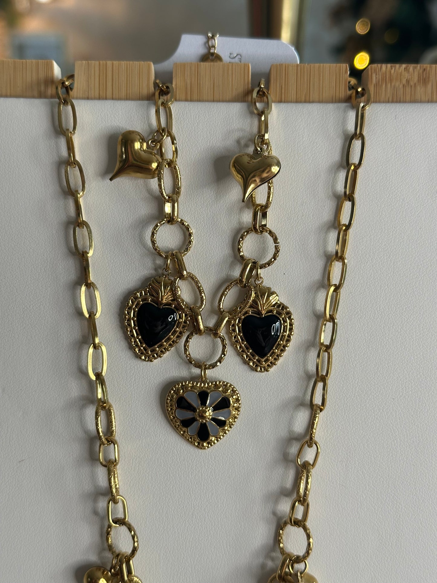 Collier et/ou bracelet CŒUR 🖤🩶