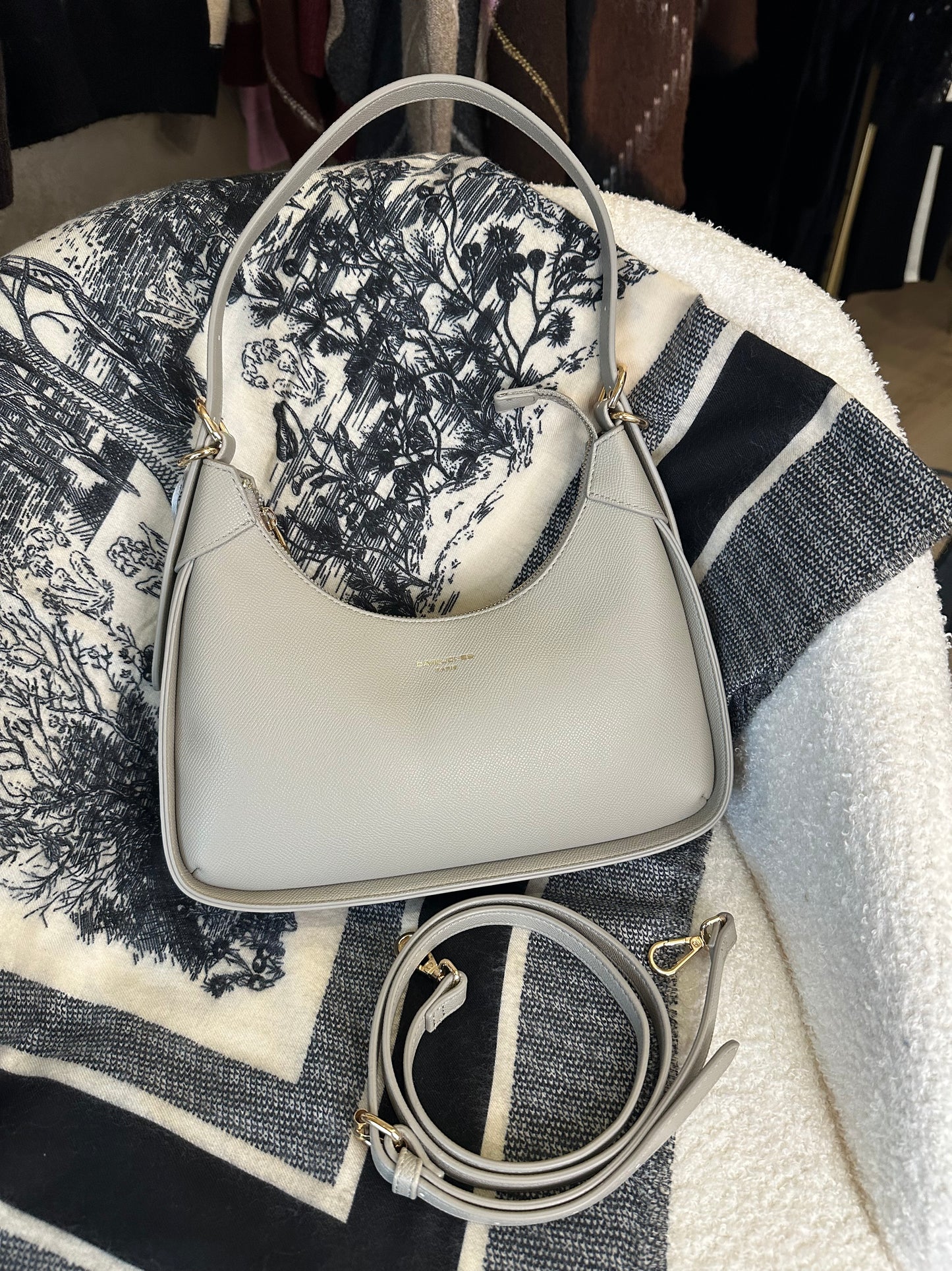 Écharpe TOILE DE JOUY noire
