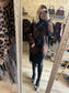 Pull JACQUARD noir - choco