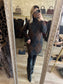 Robe Pull JACQUARD gris - chocolat
