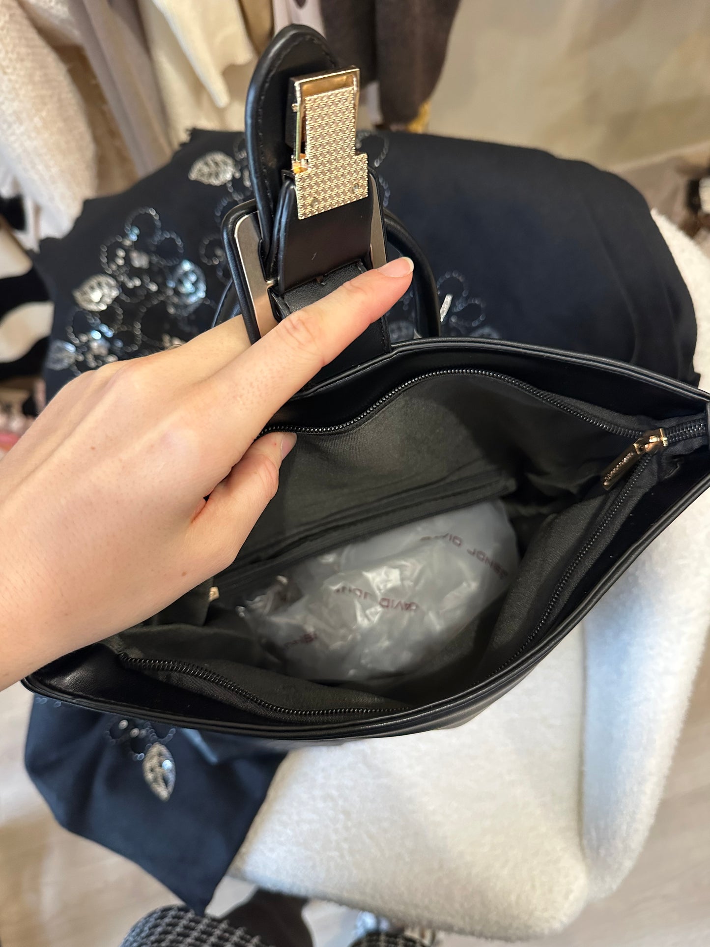 Sac à dos similicuir noir