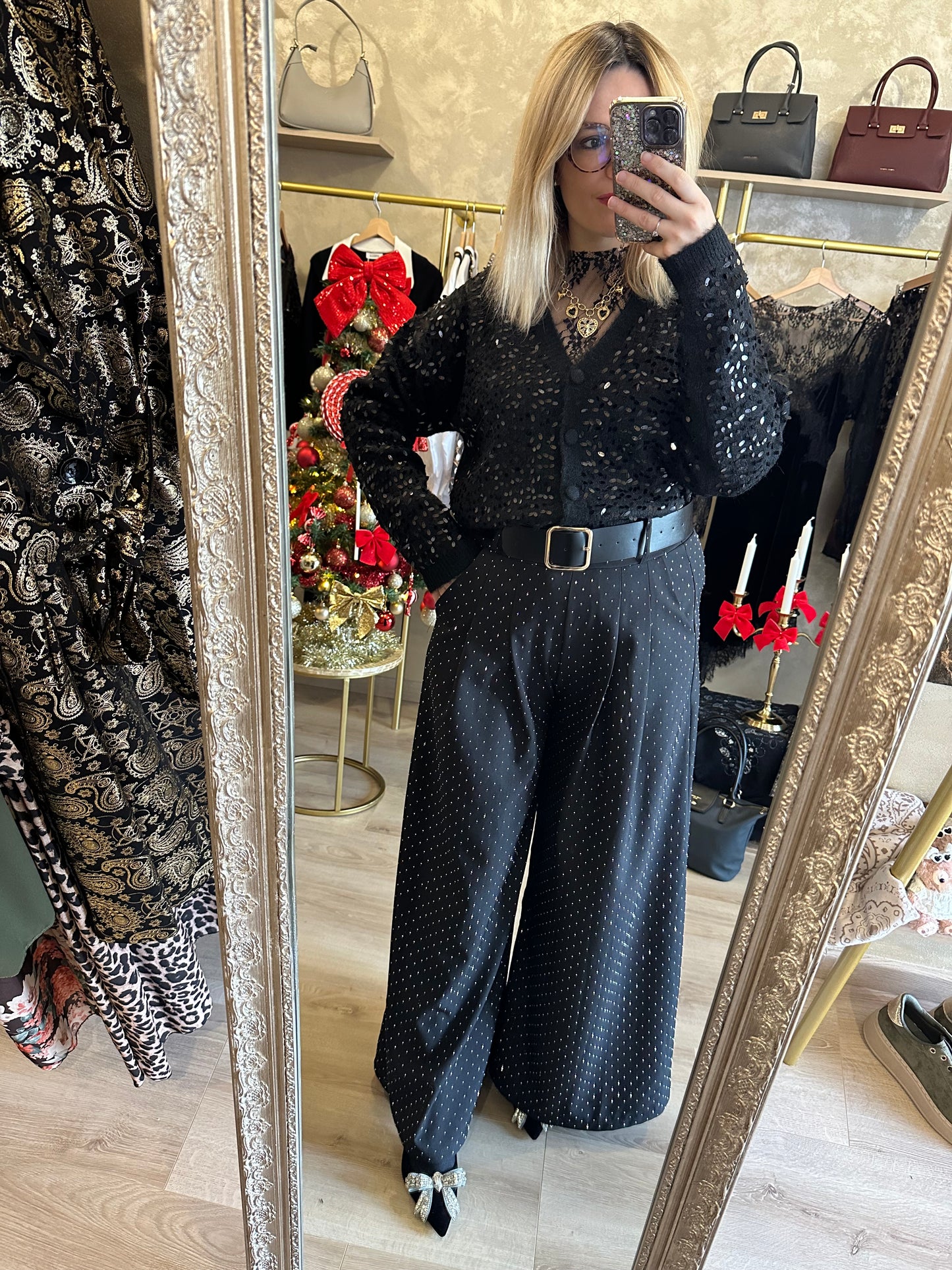 Gilet SEQUINS noir
