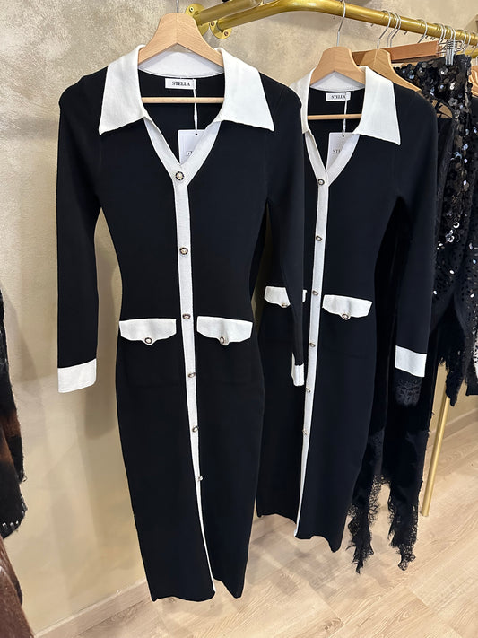 Robe Pull CHIC bicolore
