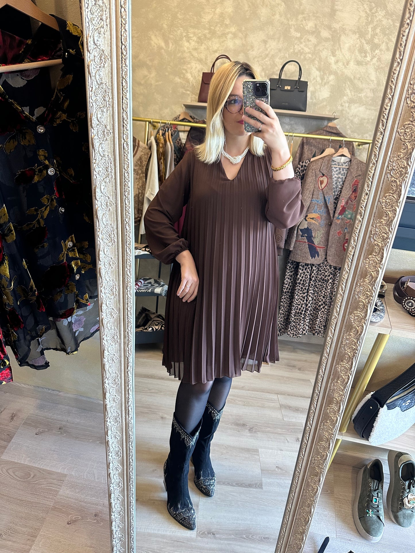 Robe CONSTANCE chocolat