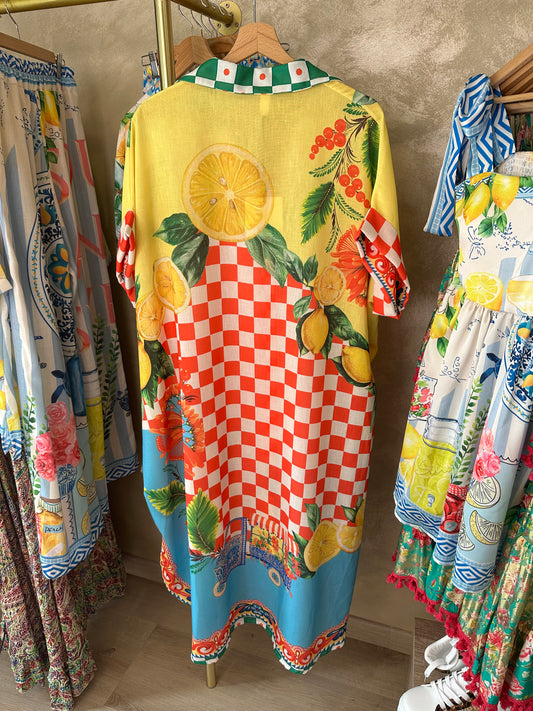 Robe chemise MENTON 🍋 (en lin)