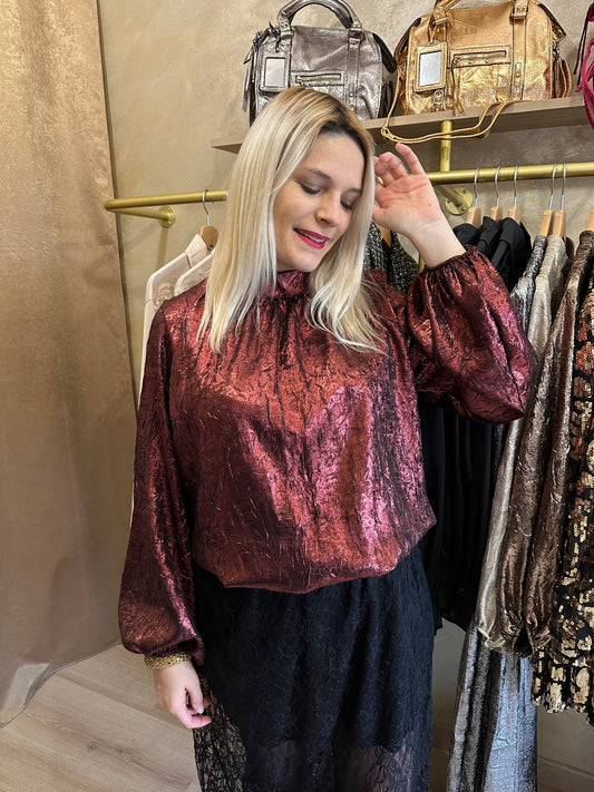 Blouse LICES bordeaux