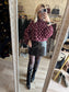 Blouse POIS bordeaux