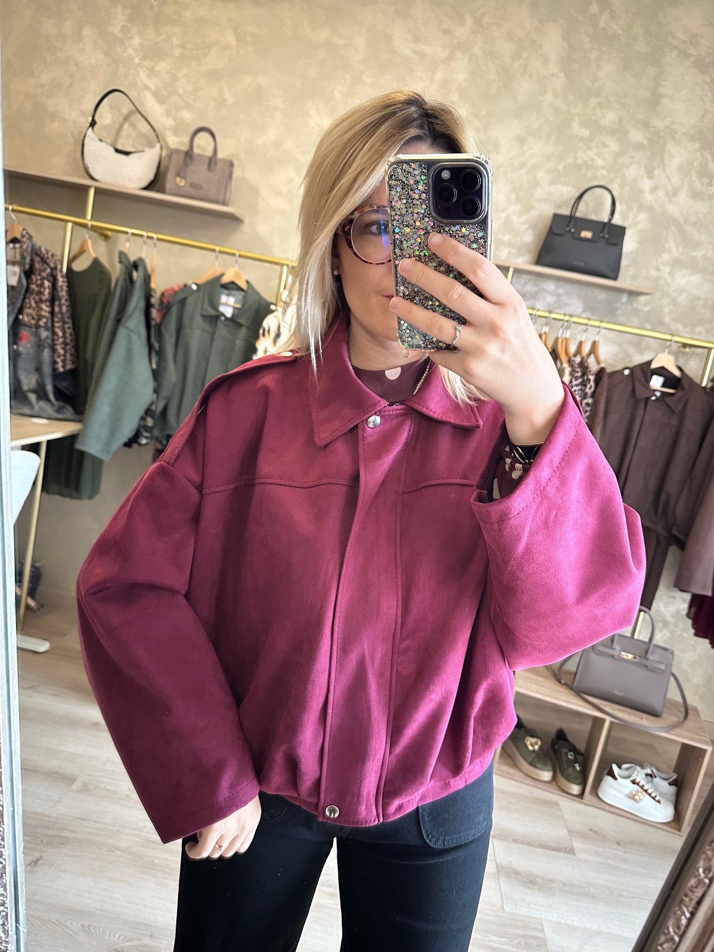 Blouson NEW-YORK bordeaux