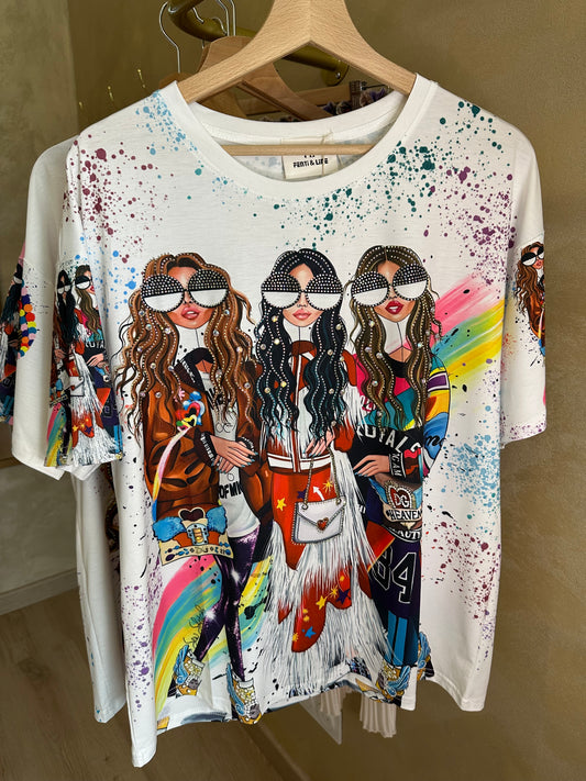 T-shirt AMY, IVY & JANE blanc